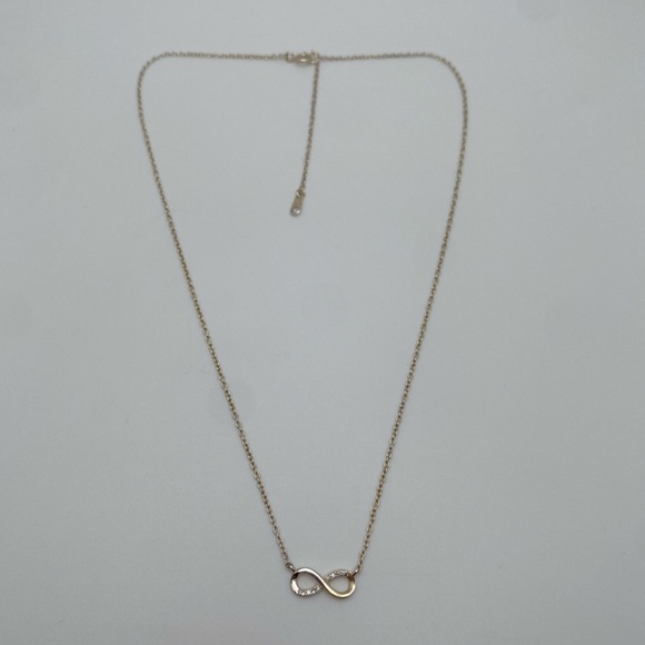 Sterling Silver 925 Infinity Gemstone Necklace - Picture 2 of 5